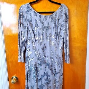 Adrianna Papell Sequin Cocktail Dress